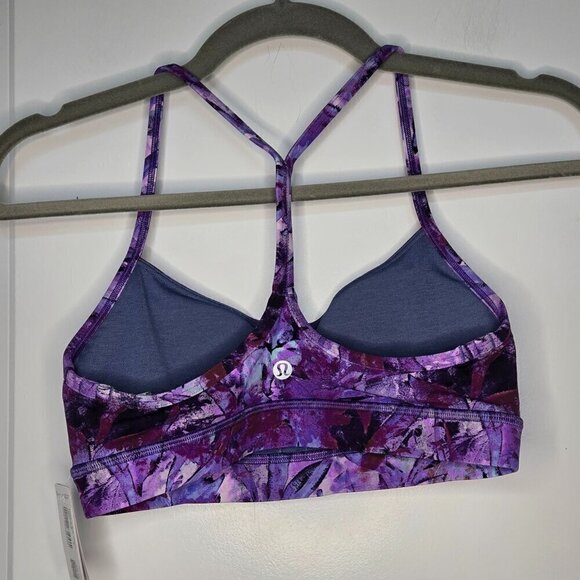 NWT Flow Y Bra Nulu *Light Support, A–C Cups - 6 Iridescent Floral Multi - Picture 4 of 8